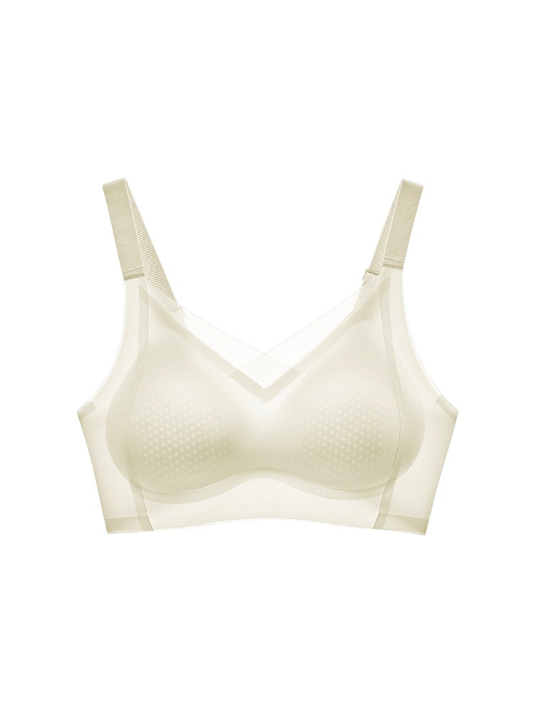 Cooling Ice Silk Seamless Bra With 3D Lifts Support & Invisible Comfort, Breathable Nude Feels In Hot Days VEIMIA