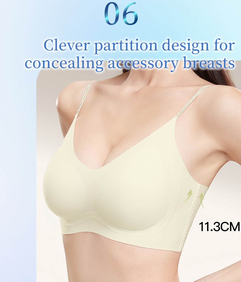 Cooling Seamless Bra For Summer Nude Feeling Soft Support Invisible Spaghetti Straps Bras Comfortable VEIMIA