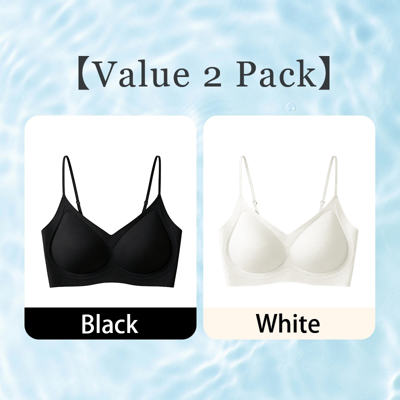 Value 2 pack seamless bras in black and white color combination VEIMIA