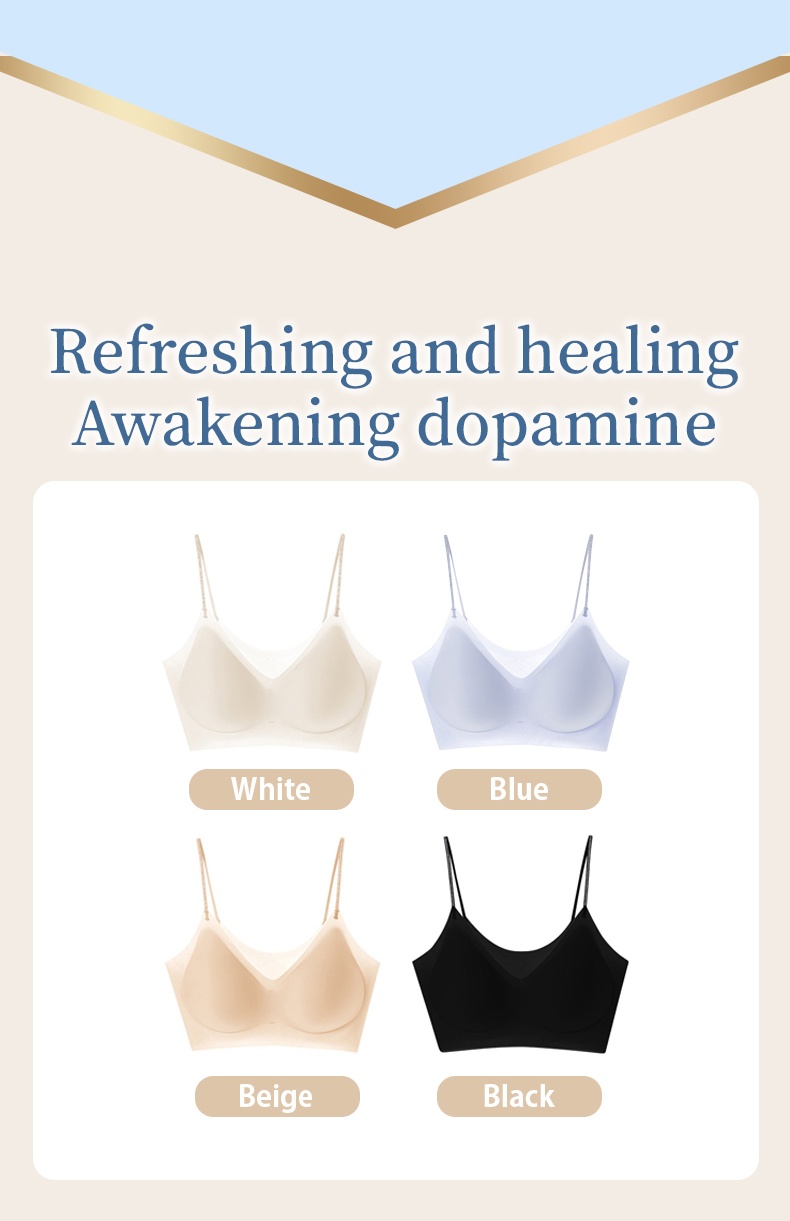 Cooling Seamless Bra For Summer Nude Feeling Soft Support in Different Colors VEIMIA