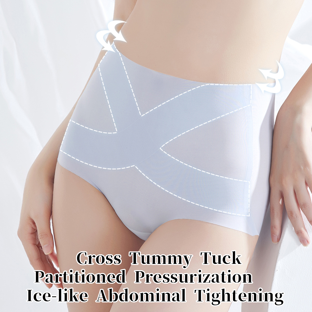 {"default":"Ultra cool womens ice silk high waisted seamless underwear Veimia"}
