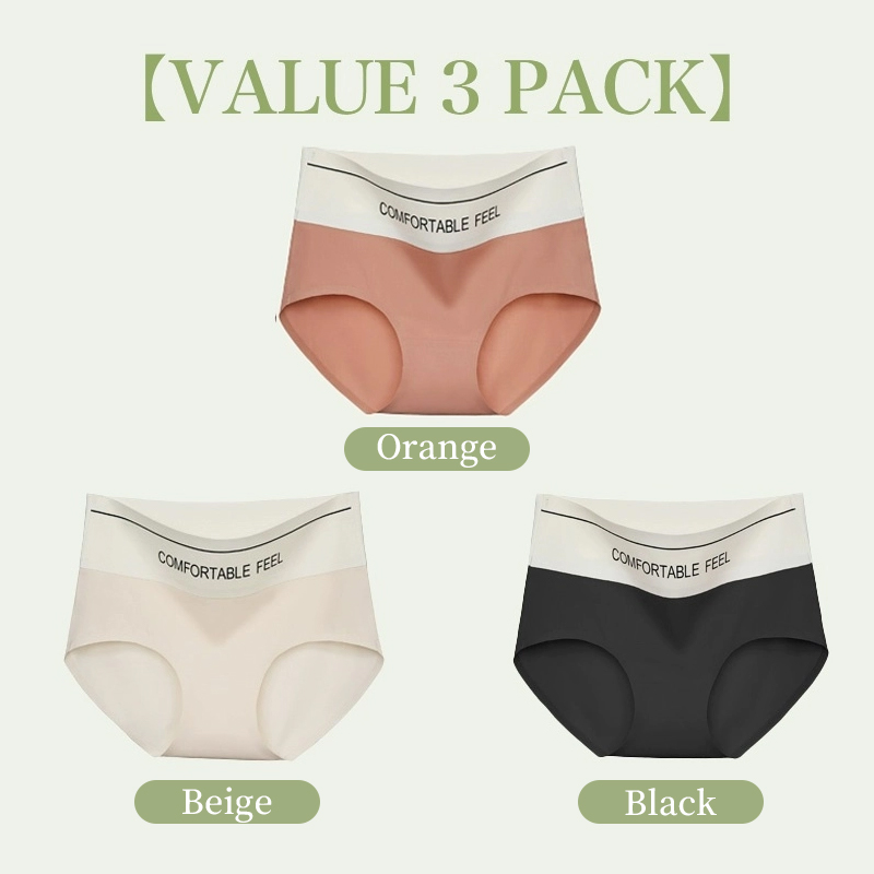 VEIMIA 24 Hours Comfortable Feel - 3-5 Pieces High Waist Seamless Panties