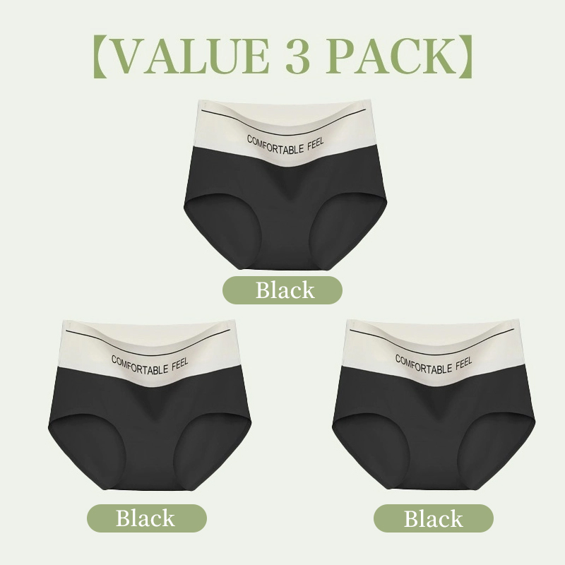 VEIMIA 24 Hours Comfortable Feel - 3-5 Pieces High Waist Seamless Panties