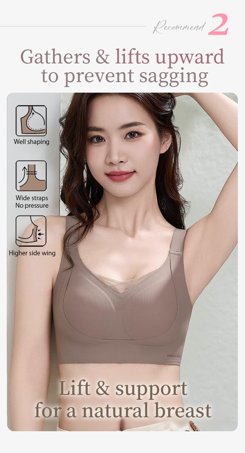 Corrective Anti-sagging Bra - Snug & Skin-friendly, Naturally Sculpt The Bust With Seamless Coverage Excess Fat VEIMIA