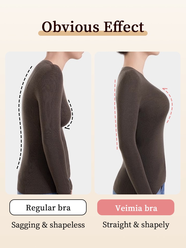 Corrective Anti-sagging Bras With Posture Correcting Belts Design, Comfortable Stretch Fit VEIMIA
