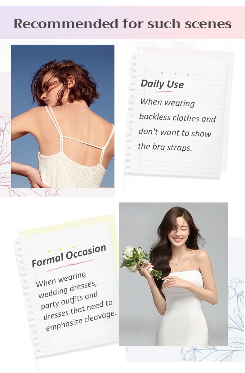 Invisible Stick On Bra Natural Adhesive Push Up Nipple Covers For Backless Dresses VEIMIA