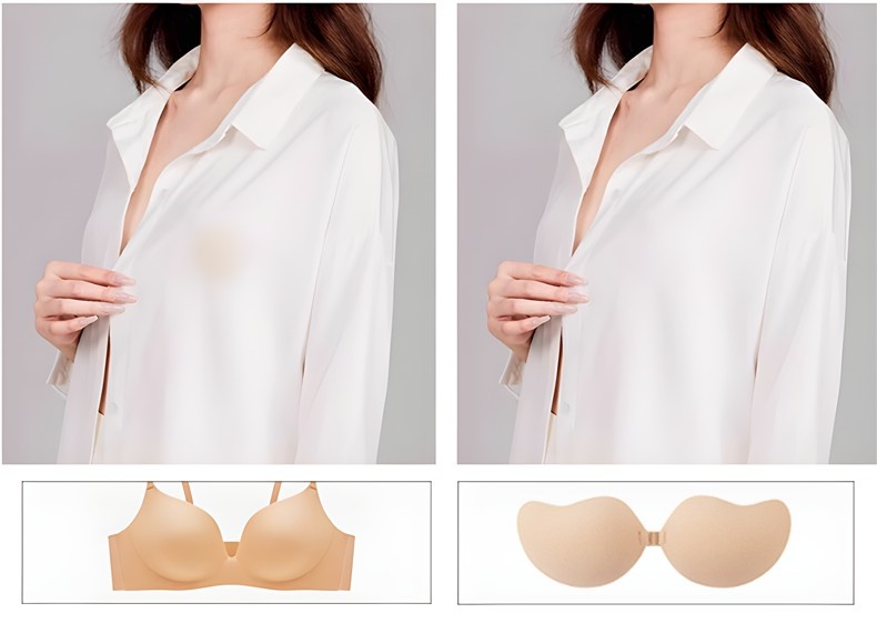 Invisible Stick On Bra Adhesive Push Up Sticky Nipple Cover VEIMIA