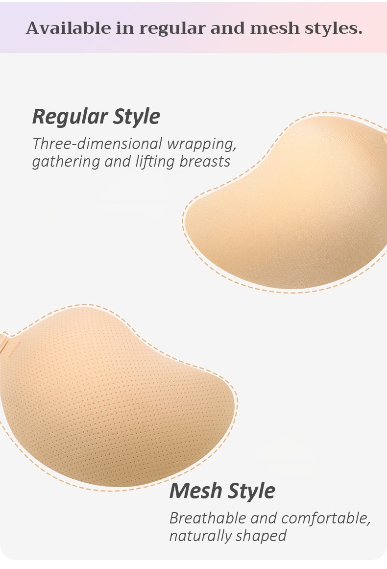 Invisible Stick On Bras Push Up Sticky Nipple Covers For Backless Dress VEIMIA
