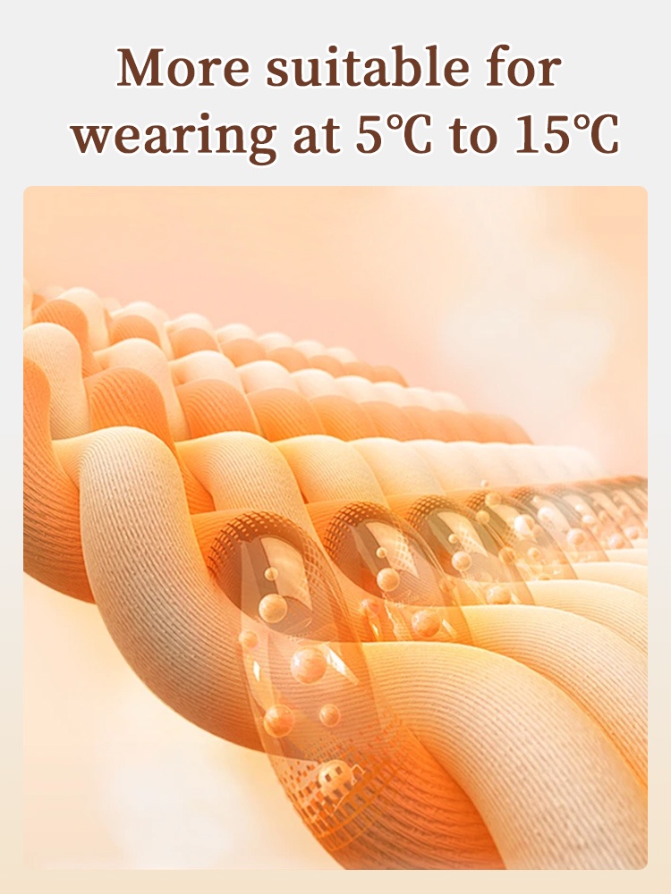 Cozy Long Sleeve Shirts Skin-friendly & Warmth, Square Neck Tops With Built-in ​​Pad​​ Base ​​Layers​​ VEIMIA