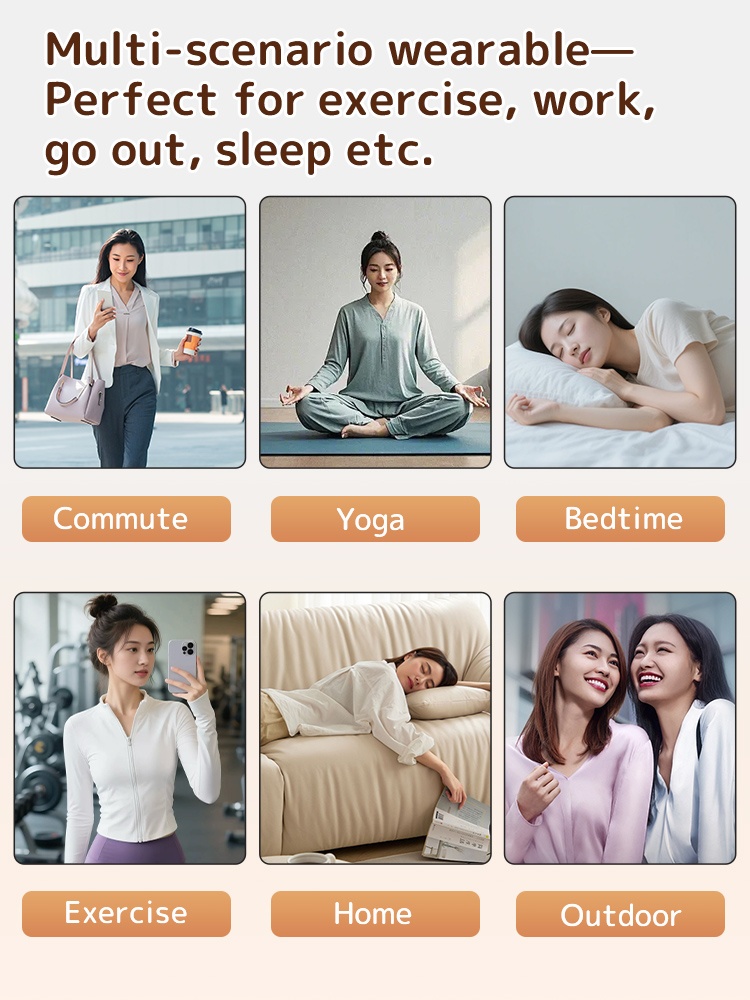 Cozy Long ​​Sleeves​​ ​​Shirt​​ Skin-friendly & Warmth, Square Neck Tops With Built-in ​​Pad​​ Base ​​Layers​​ VEIMIA