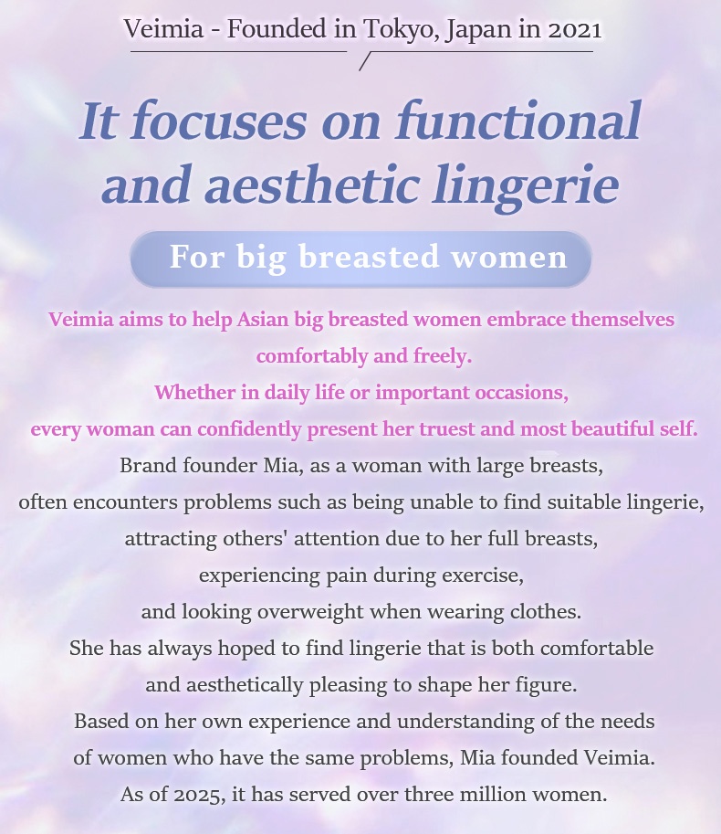 Cozy Minimizer Bra Anti-sagging Soft Underwires Design With Lightweight Breathable Cup For Natural Shape VEIMIA