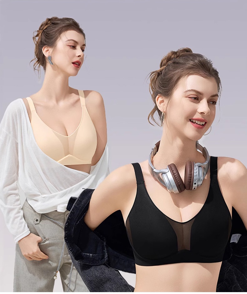 Cozy Minimizer Bra Anti-sagging Soft Underwires Design With Lightweight Breathable Cups For Natural Shape VEIMIA