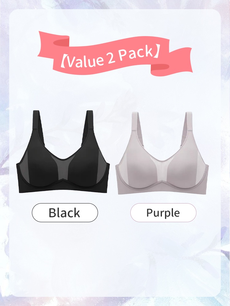 Cozy Minimizer Bra Anti-sagging Soft Underwire Design With Lightweight Breathable Cups For Natural Shape VEIMIA