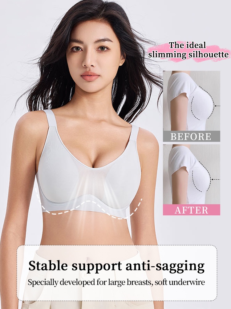 Cozy Minimizer Bra Anti-sagging Soft Underwire Designs With Lightweight Breathable Cups For Natural Shape VEIMIA