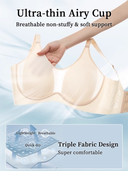 Cozy Minimizer Bras Anti-sagging Soft Underwires Design With Lightweight Breathable Cup For Natural Shapes VEIMIA