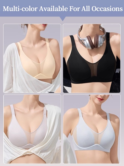 Cozy Minimizer Bras Anti-sagging Soft Underwire Design With Lightweight Breathable Cups For Natural Shapes VEIMIA