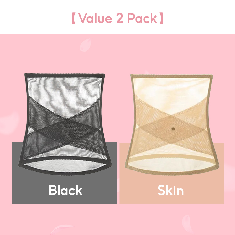 VEIMIA Cross Mesh Girdle Shapewear Seamless Waist Trainer For Women