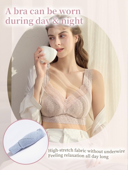 Unrestricted Sleep Bra 24-hour Skin-like Comfort, Nighttime Contour Support & Airflow Soft Fabric VEIMIA