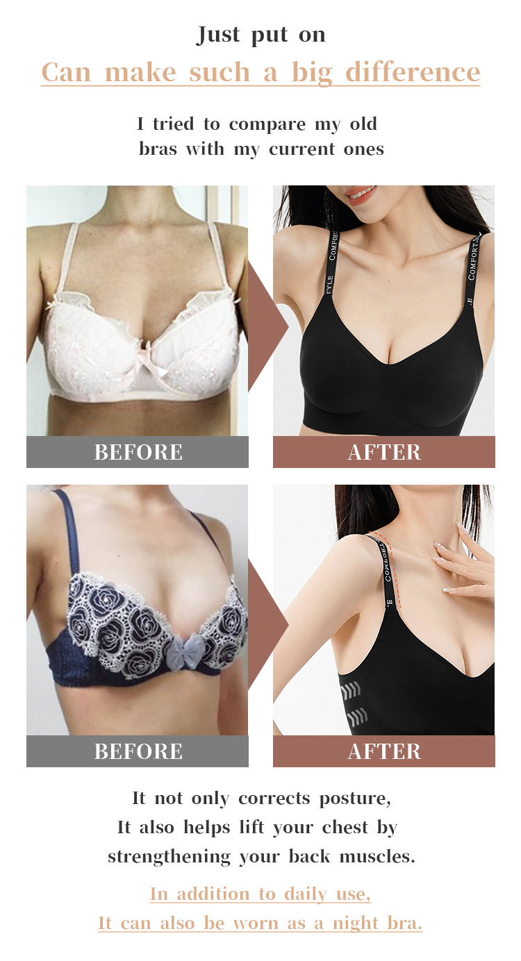 Best Seamless Fashionable Wireless Push Up Bra Support For Anti-sagging Gathering Breast VEIMIA
