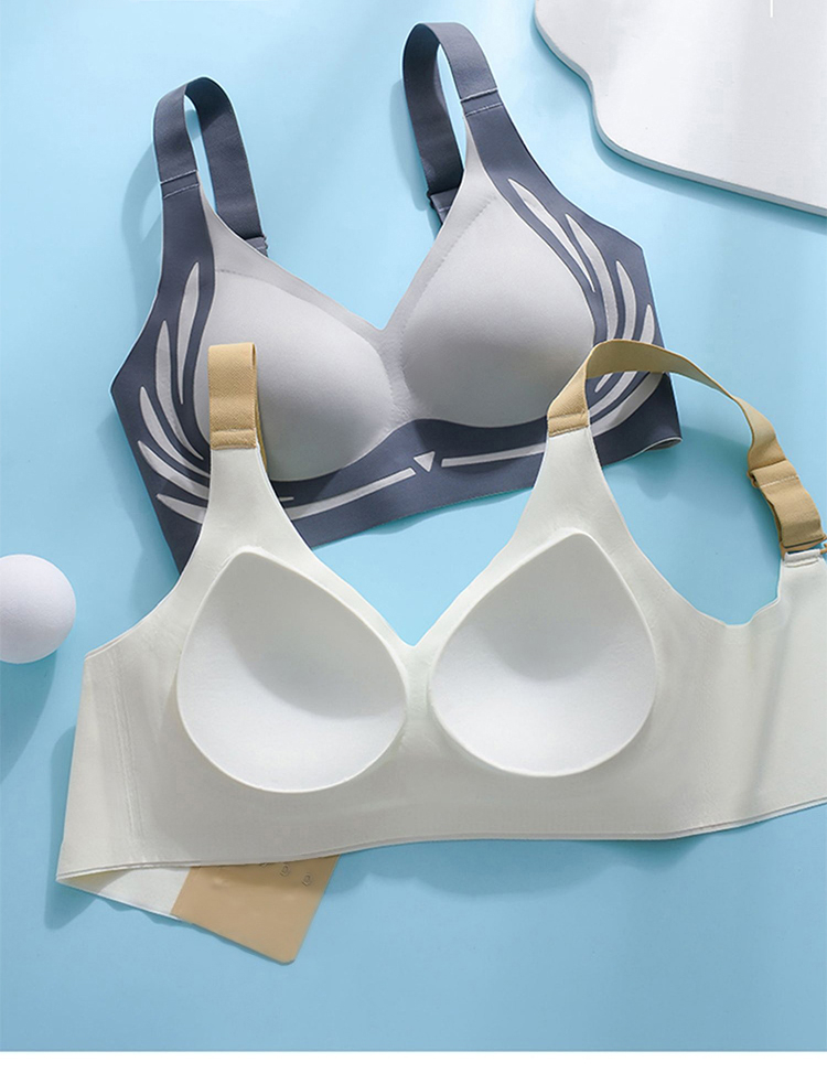 Seamless V-neck Wireless Lift Bra For Anti-sagging VEIMIA