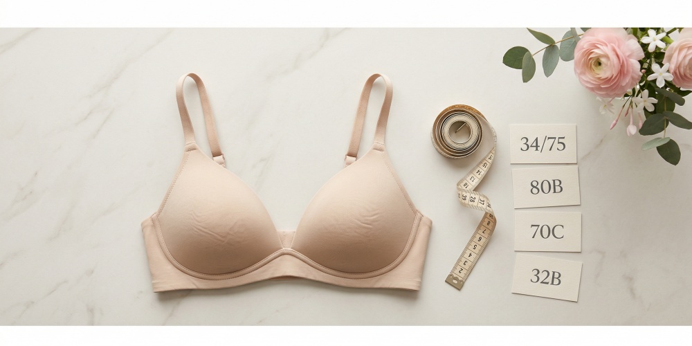 Bra Size Converter Explained: What 34/75, 80B, 70C, and Cup Sizes Really Mean