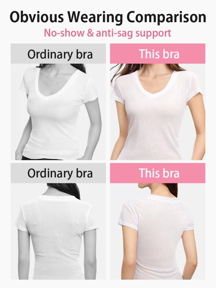 VEIMIA Breathable Seamless Bra Sweat-free Cooling Fabric, Wireless Lift Support & Invisible Smooth Fit