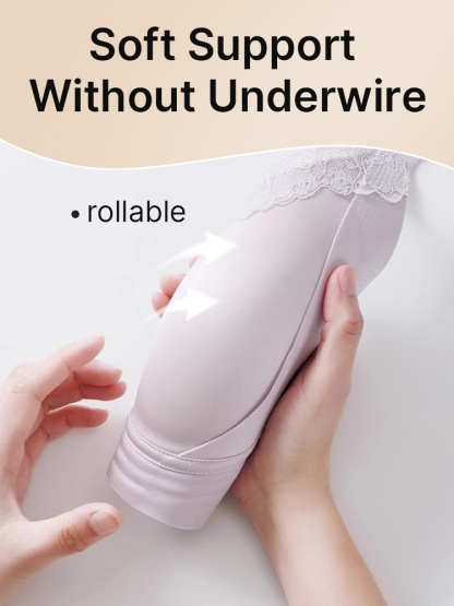 Delicate Lace Bras Anti-sagging Lifts & Wireless Soft Support With Breathable Cup Pads, Silky Satins & Airy Laces For Gentle Comfort VEIMIA