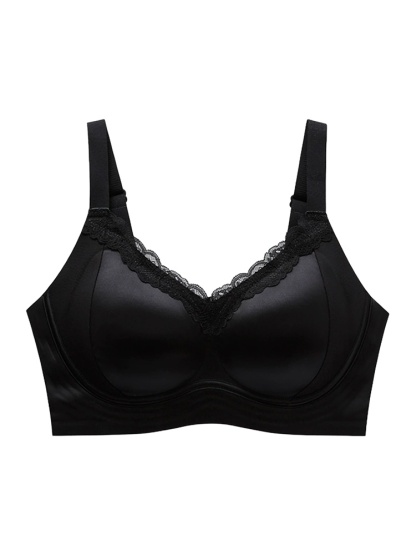 Delicate Lace Bra Anti-sagging Lifts & Wireless Soft Support With Breathable Cup Pads, Silky Satins & Airy Lace For Gentle Comfort VEIMIA