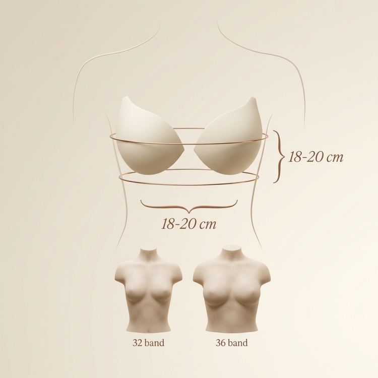 VEIMIA d cup breast size example fruit comparison