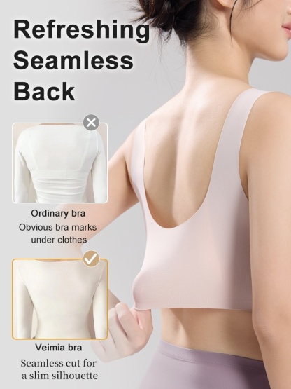 Easy-wear Lace Fronts Closure Bra Full Coverages Secure Support & Wireless Sleep Comforts VEIMIA