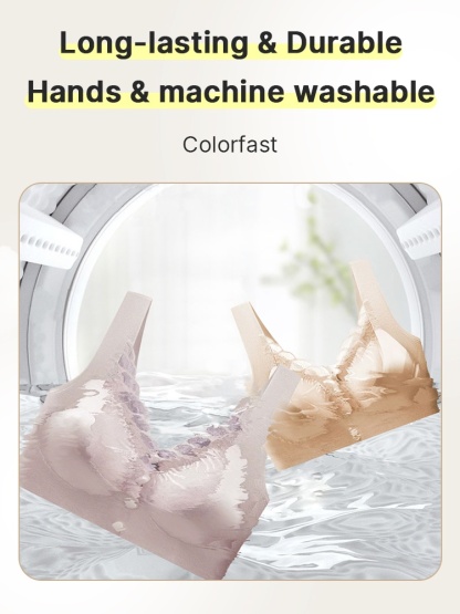 Easy-wear Lace Front Closure Bras Full Coverages Secure Supports & Wireless Sleep Comforts VEIMIA