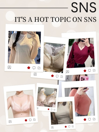 Easy-wear Laces Fronts Closure Bra Full Coverages Secure Support & Wireless Sleep Comfort VEIMIA