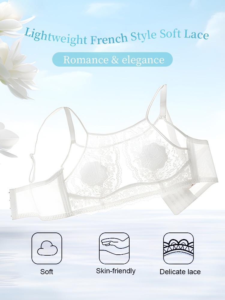 Elegant & Sexy Lace Bras Plus Size - Bust-sculpting Lifts With Airy French Lace, All-day Comforts & Stable Support VEIMIA