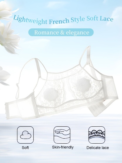 Elegant & Sexy Lace Bras Plus Size - Bust-sculpting Lifts With Airy French Lace, All-day Comforts & Stable Support VEIMIA