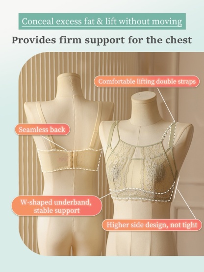 Elegant & Sexy Lace Bras Plus Size - Bust-sculpting Lift With Airy French Laces, All-day Comfort & Stable Supports VEIMIA