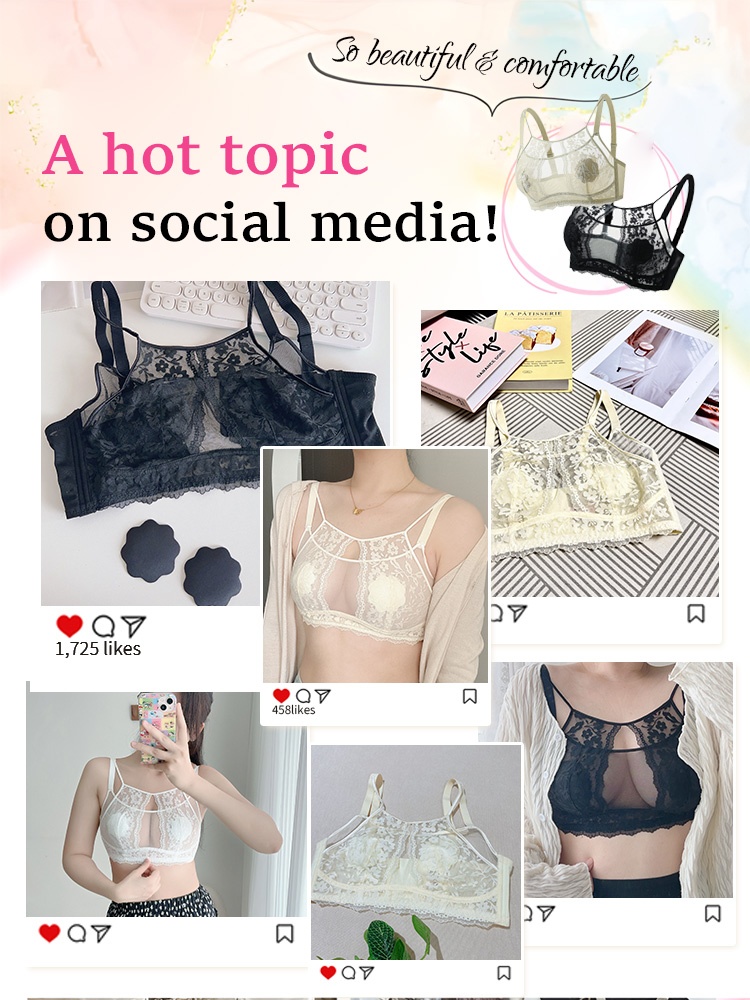 Elegant & Sexy Lace Bras Plus Sizes - Bust-sculpting Lifts With Airy French Lace, All-day Comforts & Stable Support VEIMIA