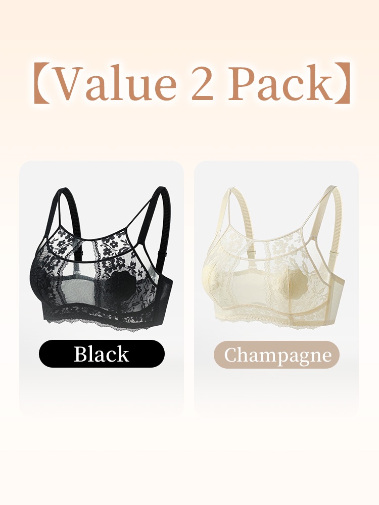 Elegant & Sexy Lace Bra Plus Size - Bust-sculpting Lifts With Airy French Laces, All-day Comforts & Stable Support VEIMIA