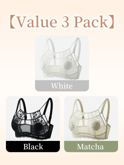 Elegant & Sexy Lace Bra Plus Size - Bust-sculpting Lifts With Airy French Lace, All-day Comforts & Stable Supports VEIMIA