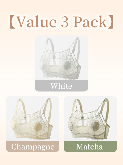 Elegant & Sexy Lace Bras Plus Size - Bust-sculpting Lifts With Airy French Lace, All-day Comforts & Stable Supports VEIMIA