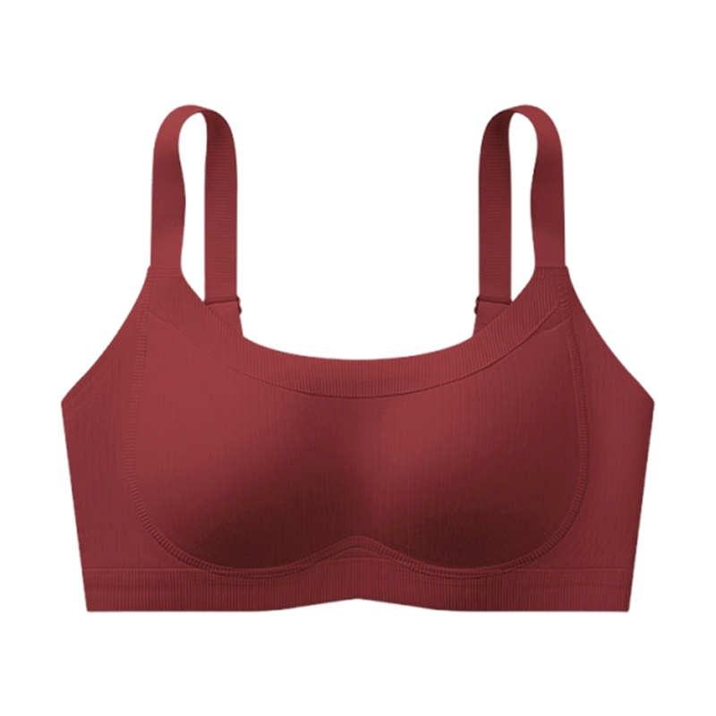 Soft Support Seamless Minimizer Bra Vertical Striped Slim Fit Wireless Full Coverage VEIMIA