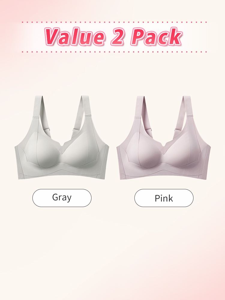 Enhanced Anti-sagging Bra W-shaped Dual Lift, Pressure-free 3D Mold & Smooth Seamless Line VEIMIA
