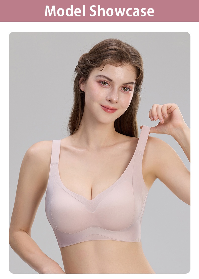 Enhanced Anti-sagging Bra W-shaped Dual Lifts, Pressure-free 3D Cups & Smooth Seamless Silhouettes VEIMIA