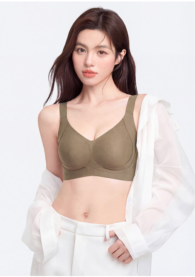 Enhancing Anti-sagging Bra Lifts The Bust & Seamless Fits With Shimmering Elastic Fabric VEIMIA
