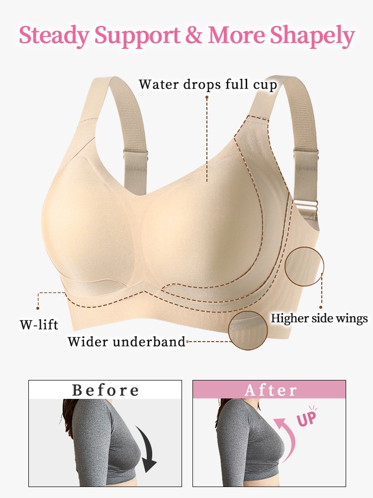 Enhancing Anti-sagging Bras Lift The Busts & Seamless Fit With Shimmering Elastic Fabric VEIMIA