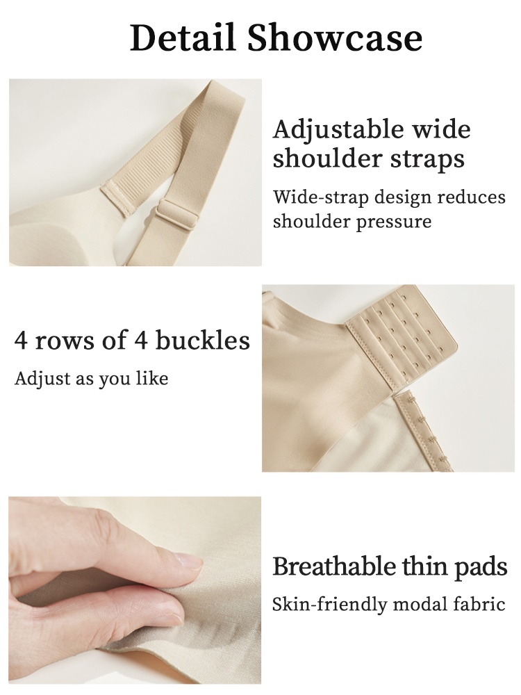 Enhancing Anti-sagging Bras Lifts The Busts & Seamless Fits With Shimmering Elastic Fabrics VEIMIA