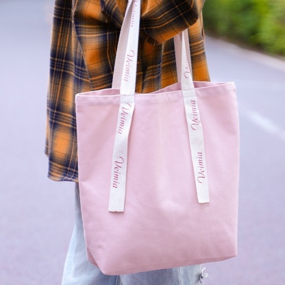 Veimia Exclusive Customized Letter Canvas Tote Bag