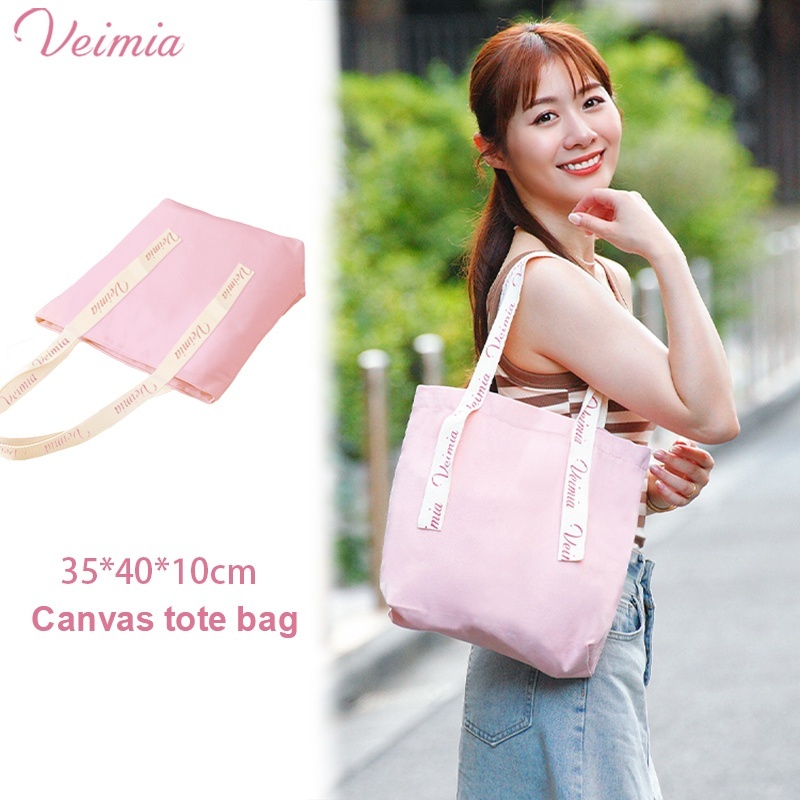 Veimia Exclusive Customized Letter Canvas Tote Bag