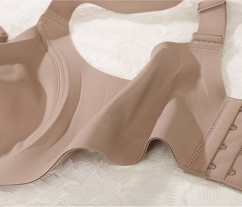 Full Coverage Seamless Wireless Plus Size Minimizing Bra W-shaped Support High Side WingsVEIMIA