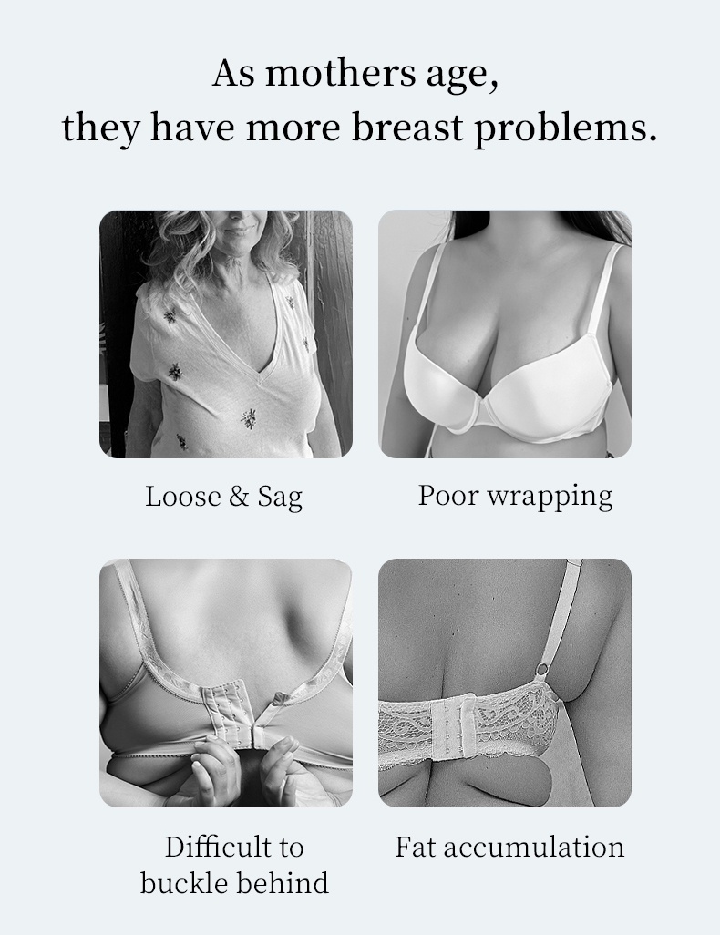 Full Coverage Front Closure Wireless Bra Vest Style Plus Size Breathable Comfort Support Cotton Cup Anti-sagging VEIMIA