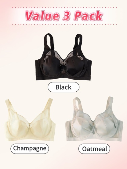 Flattering Anti-sagging Bralette Soft Wire Support, Satin Fabrics & Ultra-thin Shape For Slimming VEIMIA
